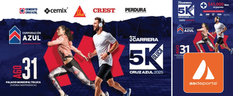 3ER CARRERA ATLETICA DEL CORPORATIVO CRUZ AZUL TOLUCA 2025